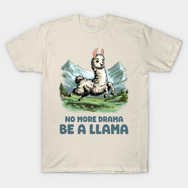 Drama Llama T-Shirt by GoshWow 